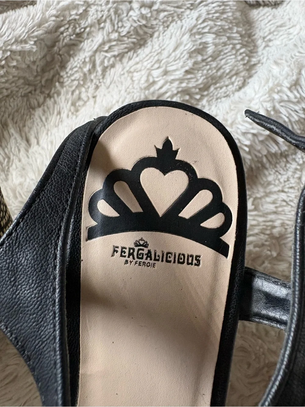 Fergalicious - Black Wedge Heels